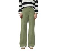 Schlagjeans S.OLIVER, Damen, Gr. 38, Länge 30, grün (khaki), Denim/Jeans, Obermaterial: 98% Baumwolle, 2% Elasthan, unifarben, ausgestellt lang, Jeans, mit Schlag und Stretch (63340552-38) khaki