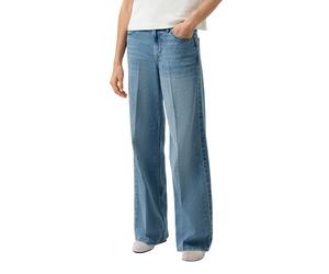 Schlagjeans S.OLIVER "SURI", Damen, Gr. 38, Länge 32, light blau, Denim/Jeans, Obermaterial: 76% Baumwolle, 23% Polyester, 1% Elasthan, normal lang, Jeans, mit Stretch-Anteil (72975556-38) light blau