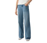 Schlagjeans S.OLIVER "SURI", Damen, Gr. 46, Länge 32, light blau, Denim/Jeans, Obermaterial: 76% Baumwolle, 23% Polyester, 1% Elasthan, normal lang, Jeans, mit Stretch-Anteil (72975556-46) light blau