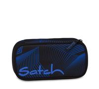 Satch Schlamperbox Seismic Blue – extra groß mit Trennfach, Reißverschlussfach, Stiftehalter