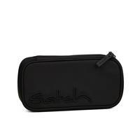 satch Schlamperbox extra groß inkl. Trennfach Reißverschlussfach Stiftehalter Geodreieck Sichtfenster für Stundenplan Nordic Black - Schwarz