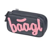 Baagl Federmäppchen für Mädchen - Schulmäppchen für Schreibwaren - Schulsachen Federtasche, Kinder Federmappe, Etui für Schule (Logo Rosa)