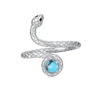 Schlangen Ohrringe 925 Sterling Silber Schlangen Mondstein Ringe Ohrringe Damen Ohrstecker Tier Ohrringe Mondstein Schmuck Muttertags Geschenke Valentinstag für Mädchen Herren