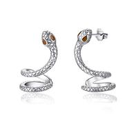 Schlangen Ohrringe,925 Sterling silber Schlangen Ohrstecker Tier Ohrring,Gebogene Schlange Snake Stud Ohrring für Frauen Freundin