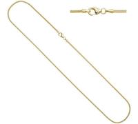 Schlangenkette 333 Gelbgold 1,6 mm 42 cm Karabiner Halskette