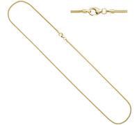 Schlangenkette 333 Gelbgold 1,6 mm 50 cm Karabiner Gold Kette Goldkette
