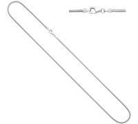 Schlangenkette 585 Weißgold 1,4 mm 42 cm Gold Kette Halskette Weißgoldkette