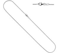 Schlangenkette 925 Silber 1,0 mm 42 cm Halskette Karabiner