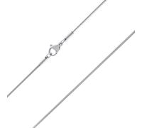 Schlangenkette aus Chirurgenstahl Square 1 mm variante 45cm