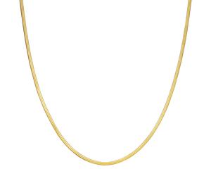 Schlangenkette EASTSIDE "ES2000", gelb (gelbgold), Halsketten, Damen, 40,0cm Basiskette + 5,0cm Verlängerung, Edelstahl (73962844-0) gelbgold