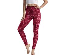Schlangenmuster Leder Pu Hosen Damen Gothic Punk Rock Leggings High Waist Leggings Hose Strumpfhosen Treggins Leggins Leder Look Hüfthoch