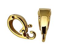 Schlaufe Gold 585 Anhängerschlaufe zum klappen 9,5 mm Gelbgold 14 Karat