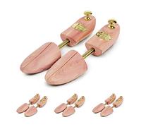 Schlesinger - 4 Paar Premium Schuhspanner aus edlem Zedernholz für Damenschuhe und Sneaker. Modell Königin. Größe 36/37. Gold Knauf.
