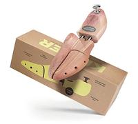 Schlesinger - TESTSIEGER 1 Paar Premium Herren Schuhspanner aus edlem Zedernholz für eine optimale Schuhpflege. Modell Kaiser. Größe 35 - 52 (35/36, Silber)