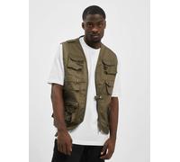 schlichte Brandit Herren Jacke Reißverschluss Taschen Khaki S