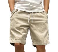 Schlichte Cord-Shorts für Herren - Einfarbige Freizeithose mit Kordelzug für Wandern, Walking, Outdoor-Sport und Strand