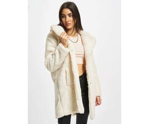 schlichte URBAN CLASSICS Damen Jacke Kordelzug 350 g/m² Ecru-Weiß XL