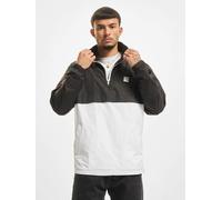 schlichte Urban Classics Herren Jacke Reißverschluss Taschen 58 g/m² Schwarz/Weiß M