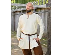 Schlichte Wikinger Tunika,Wolle, natur „Bjane“