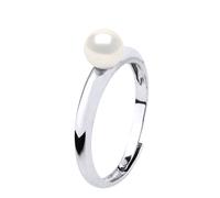 Schlichter Armreif - echte Süßwasser-Zuchtperlen, rund 5-6 mm Einheitsgröße