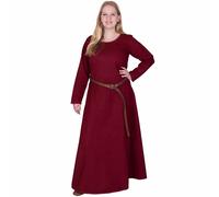Schlichtes Mittelalterkleid Afra aus Canvas, weinrot