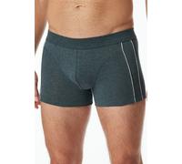 Schlüpfer SCHIESSER "Comfort Fit", Herren, Gr. 10, blau (806, blau, meliert), Single Jersey, Obermaterial: 95% Baumwolle, 5% Elasthan, meliert, körpernah, Unterhosen Schlüpfer, mit seitlichen Kontrast