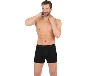 Schlüpfer TRIGEMA "TRIGEMA Unterhose Feinripp im Doppelpack", Herren, Gr. 9, 2 Stk., schwarz, 100% Baumwolle (Bio-Baumwolle kbA), Unterhosen (47018057-9) schwarz