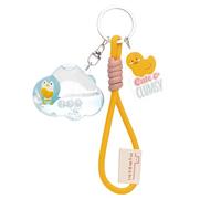 Schlüssel- und Taschenanhänger Pinguin Waddle 5x4cm Liquid - gelb - Süßer Liquid Anhänger, niedlicher Accessoire Charm, Katzen- & Kawaii-Fans | 63185