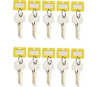 Schlüsselanhänger, 10 Stück, gelb