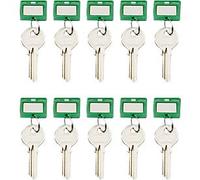 Schlüsselanhänger, 10 Stück, grün