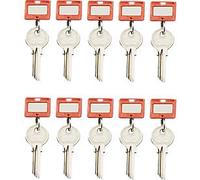 Schlüsselanhänger, 10 Stück, rot