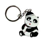 Schlüsselanhänger Anhänger,Geschenk Schlüsselanhänger,Panda Schlüsselanhänger,Metall Glücksbringer,Pandabär China Souvenir,Panda Schlüsselbund,Für Männer,Frauen Kinder(2)
