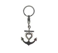 Schlüsselanhänger "Anker mit Herz", Metall, ca. 10cm lang, in Geschenkbox