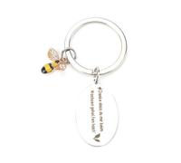 Schlüsselanhänger Aus Edelstahl Mit Ovalem Anhänger Und Inspirierendem Dankes-Spruch, Geschenke Für Frauen, Das Freundschaft Geschenk Für Frauen, Guter Freundinnen, Geburtstage Und Kleine Geschenke