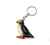 Schlüsselanhänger aus Holz - Papageientaucher