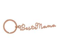 GRUSS & CO Sheepworld, 47027 - Schlüsselanhänger, Beste Mama, Metall, Größe mit Schlüsselring: 9,6cm x 3cm, Farbe: rosegold