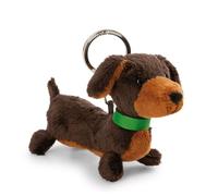 NICI Schlüsselanhänger Dackel Plüsch 10 cm Braun