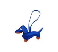 Schlüsselanhänger Dackel, Süße Welpe Hundetasche Anhänger Glücksbringer Dackel Keychain Geschenke für Lieblingsmensch Frauen Männer Kinder Geburtstag Schlüsselring (Blue, One Size)