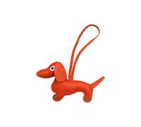 Schlüsselanhänger Dackel, Süße Welpe Hundetasche Anhänger Glücksbringer Dackel Keychain Geschenke für Lieblingsmensch Frauen Männer Kinder Geburtstag Schlüsselring (RD3, One Size)