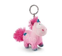 NICI 49100 Schlüsselanhänger Einhorn Midnight Floral 10cm pink-Nachhaltiger Begleiter Kuscheltieranhänger mit Schlüsselring für Schlüsselband, Schlüsselbund & Schlüsselhalter