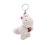 Schlüsselanhänger Einhorn Theodor mit Marienkäfer 10cm weiß - Plüsch-Begleiter Kuscheltieranhänger mit Schlüsselring für Schlüsselband, Schlüsselbund & Schlüsselhalter