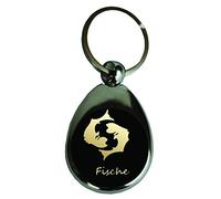 Schlüsselanhänger Einkaufschip Sternzeichen Geschenk Geburtstag Metall silber, Fische, Widder, Stier, Zwillinge, Krebs, Löwe, Jungfrau, Waage, Skorpion, Schütze, Steinbock, Wassermann (Fische)