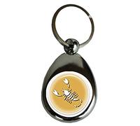 Schlüsselanhänger Einkaufschip Sternzeichen Geschenk Geburtstag Metall silber (Skorpion)