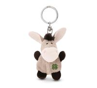 NICI Schlüsselanhänger Esel mit Kleeblatt 5cm-grau-Treuer-Begleiter für Rucksack oder Tasche, Schlüsselhalter für klein und Groß | 62069