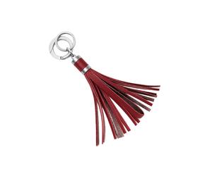 Schlüsselanhänger GRETCHEN "Tassel Keyring", rot (weinrot), Schlüsselanhänger, Damen, Schlüsselanhänger, aus italienischem Kalbsleder (82434633-0) weinrot