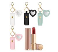 -Schlüsselanhänger-Halter - weiches Leder, Lippenstift-Tasche, modische Taschen-Dekoration, Getränkehalter, Reise-Make-up-Aufbewahrungskoffer für Frauen, Mädchen, Make-up, Reisende, Hochzeiten