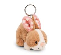 Schlüsselanhänger Hase Hopsala 10cm - braun - Plüsch-Begleiter für Rucksack oder Tasche, Kuschel-Anhänger mit Metallring für Schlüsselbund & Schlüsselhalter | 61620