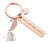 Schlüsselanhänger Herz Auto Rosé-pass auf Dich Auf! Ⅱ