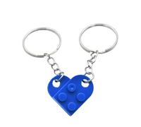 Schlüsselanhänger Herz Keychain,Geschenk Valentinstag für Ihn,Herzförmiger Baustein Gift,Matching Couple Stuff Schlüsselanhänger,Jahrestag Pärchen Geschenke für Paare Boyfriend Partner Beide Freund
