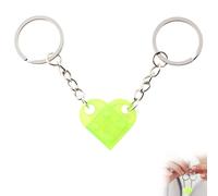 Schlüsselanhänger Herz - Set mit 2 Schlüsselanhängern - Keychain - Herzförmige Partner Schlüsselanhänger - Schlüsselanhänger Paar - Baustein Design - süße geschenke für Valentinstag und Weihnachten